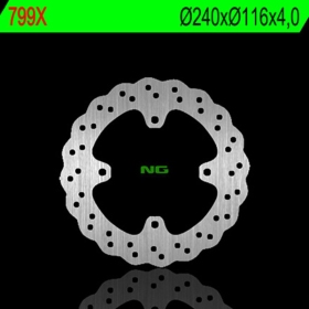 NG BRAKES 799X Rear Wave Fixed Brake Disc KAWASAKI KLX / KX / SUZUKI RM-Z 125-450 03-24