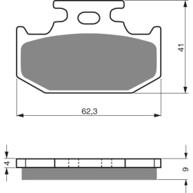 GOLDFREN Brake Pads 001 K1 Kawasaki / Suzuki / Yamaha