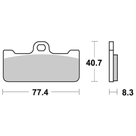  Sbs Brakepads 695DS-1 Dual Sinter APRILIA SXV