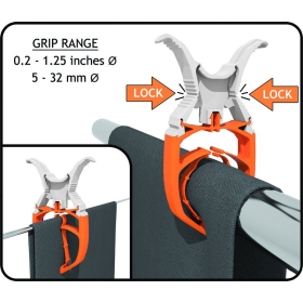 FIXCLIP 6 vnt. baltos spalvos