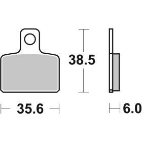 Sbs stabdžių trinkelės 803HF keraminės Factory / Gas Gas / Macbor / Montesa / Scorpa / Sherco