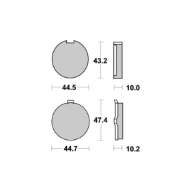 Sbs Brakepads 524HF Ceramic Hyosung 