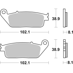 Brembo Brakepads Carbon-Ceramic Racing Front HONDA / KAWASAKI / YAMAHA