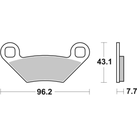 Sbs Brakepads 899SI Sintered Offroad POLARIS