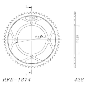 Supersprox / JT Rear sprocket 1874.59 59t