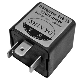 SHIN YO Flasher Relay SY-02, 3-Pole, 12 VDC, 1-100 Watt