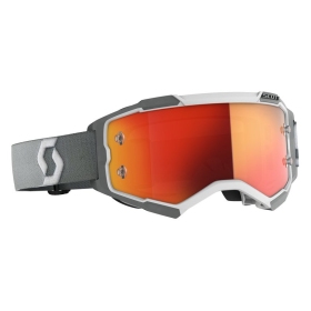 Goggle Scott MX Fury white/grey orange chrome works