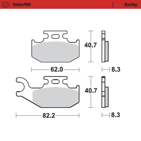 Moto-Master Brakepads Suzuki/ Kingquad