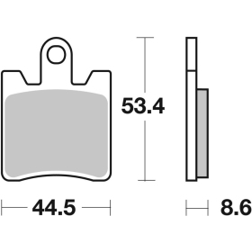   Brembo Brakepads Carbon-Ceramic TRIUMPH