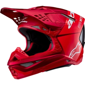 Alpinestars Helmet S-M10 Flood Red Fluo Motocross Helmet