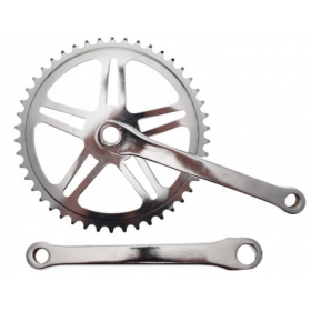 FRONT SPROCKET WITH CRANKS 46T 170mm SILVER