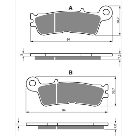 GOLDFREN Brake Pads 403 S33 Fantic / Yamaha