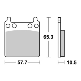 Sbs Brakepads 509HF Ceramic