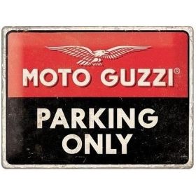 Metal tin sign MOTO GUZZI PARKING 30x40