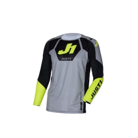 Just1 J-Flex 2.0 District Off Road Shirt For Men Grey/Yellow Fluo/Black 