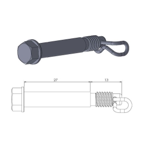 Moto-Master Brake pad pin Husqvarna/ Ktm