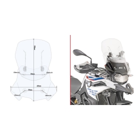 Givi D5129KIT Windscreen Mounting Kit for D5127S, D5127ST, AF5127