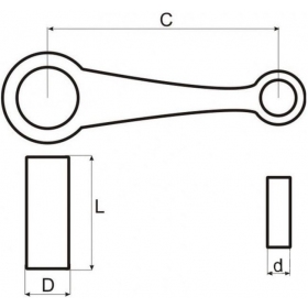 Connecting rod kit JAWA 250