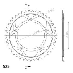 Supersprox / JT Rear sprocket 1792.43 43t