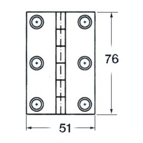 Osculati vyris 76x51 mm 