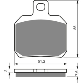 GOLDFREN Brake Pads 152 S3 Aprilia / Benelli / Ducati / Moto Guzzi / Mv Agusta