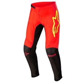 Alpinestars off road kelnės Fluid Tripple juoda/geltona/raudona