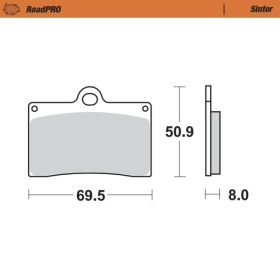 Moto-Master Brakepads Yamaha/ Tm/ Sachs/ Ktm/ Gas Gas/ Ducati/ Cagiva/ Aprilia