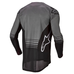 Alpinestars off road marškinėliai Techstar Graphite Juoda/Pilka