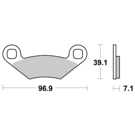 Sbs Brakepads 642SI Sintered Offroad POLARIS