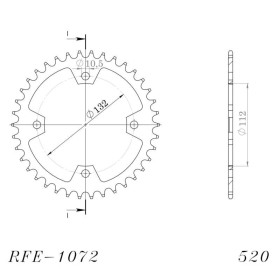 JT / Supersprox Rear sprocket 1072.38