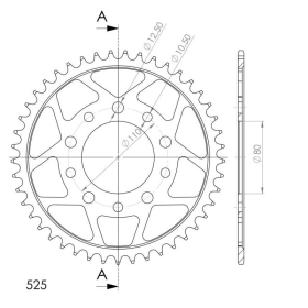 Supersprox / JT Rear sprocket 1332.46 46t