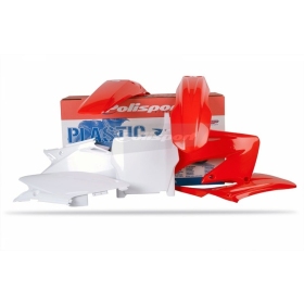 Polisport plastic kit CR125 2004-2007 / CR250 2004-2007 Red / White