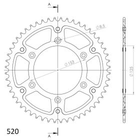 Supersprox Stealth Rear sprocket Red 