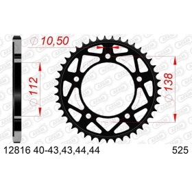 AFAM Steel Standard Rear Sprocket- 525 40-45 teeth