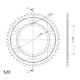 Supersprox / JT Rear sprocket 9.47 47t