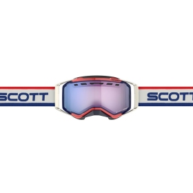 Scott Goggle Prospect Snow Cross LS retro white/blue light sensitive (blue chro)