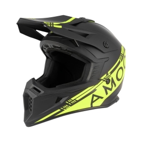 MX Helmet AMOQ Meteor V2 Black/HiVis 