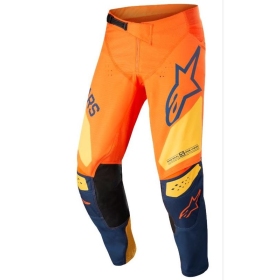 Alpinestars kelnės Techstar Factory Orranžinė/Mėlyna