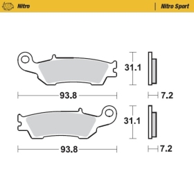 Moto-Master Brakepads Yamaha