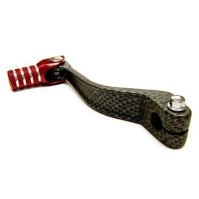 Gear shifting lever Tec-X DERBI D50B0 / EBE050 2T Carbon / Red