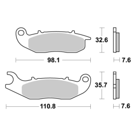 Sbs Brakepads 859HF Ceramic DERBI / HONDA