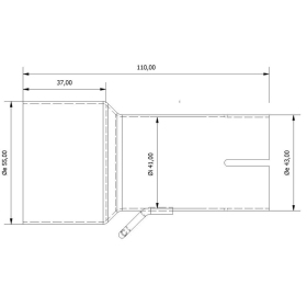 MIVV Inlet Pipe 55 > 41 mm