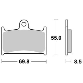 Sbs Brakepads 624HF Ceramic SUZUKI / TRIUMPH