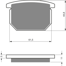 GOLDFREN Brake Pads 138 AD Suzuki