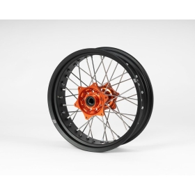 Sixty5 KTM Supermoto Black/Orange wheel set 3.5-17/5.0-17 GAS GAS/ HUSQVARNA/ KTM