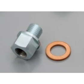 Oil drain plug with temperature sensor location M12x1.5 - R1/8