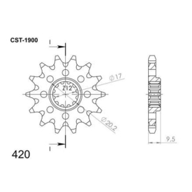 Supersprox Front Sprocket 12t