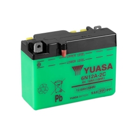 YUASA Battery Conventional without Acid Pack - 6N12A-2C/B54-6 6V 12.6Ah