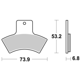 Sbs Brakepads 755ATS Sintered POLARIS