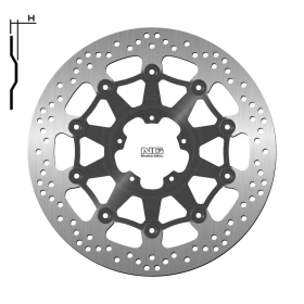 NG BRAKES 1517 Round Floating Brake Disc DUCATI SCRAMBLER / ENERGICA EGO / ESSE ESSE / EVA RIBELLE / EXPERIA 0-800 15-23